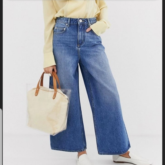 ASOS Denim - ASOS Premium Wide Leg High Waist Jeans.